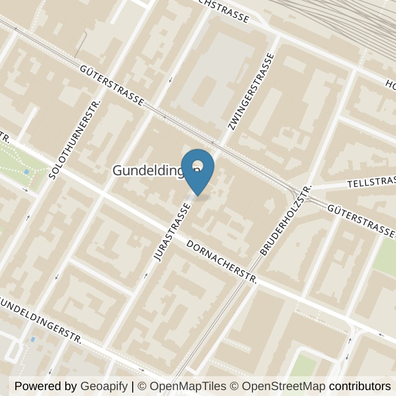Map: location of Strength Lab Gundeli in Basel