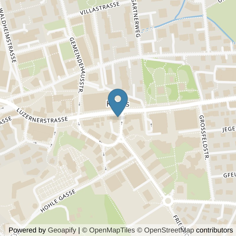 Map: location of Stronger Than B4 GmbH in Kriens