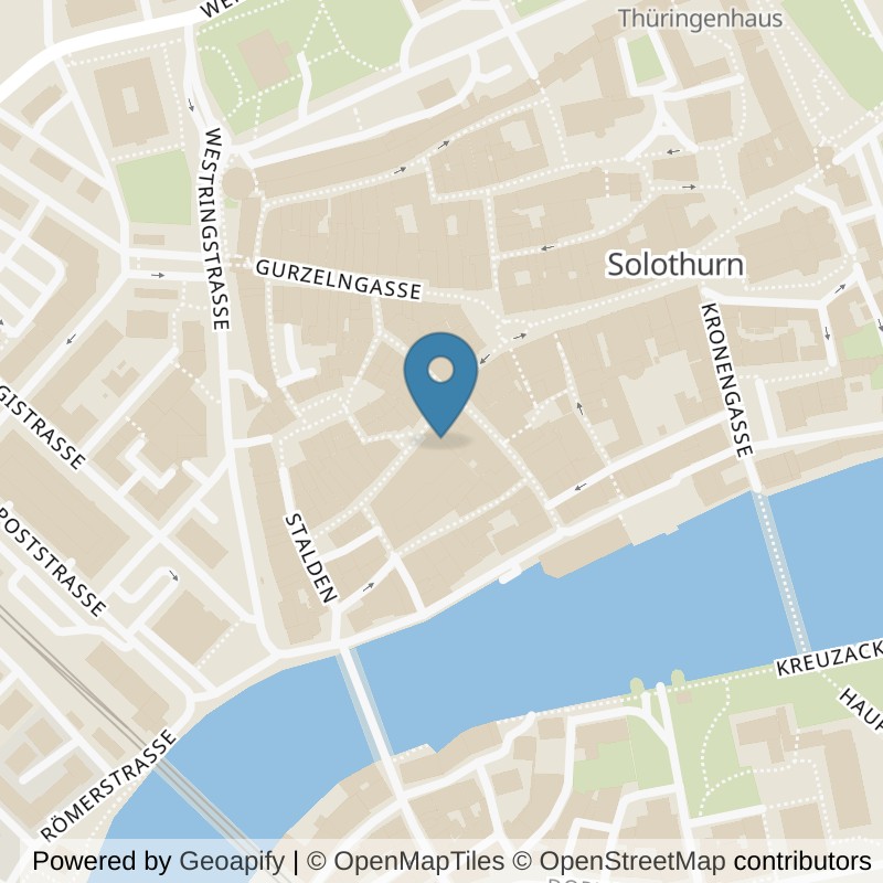 Map: location of Studio 30 in Solothurn