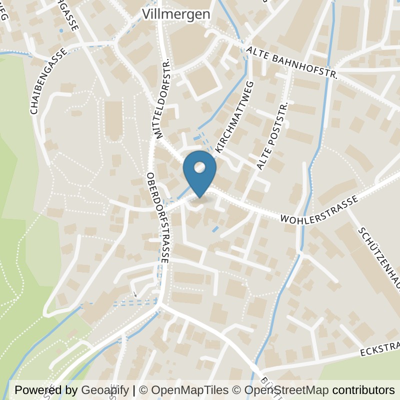 Map: location of Studio CORE in Villmergen