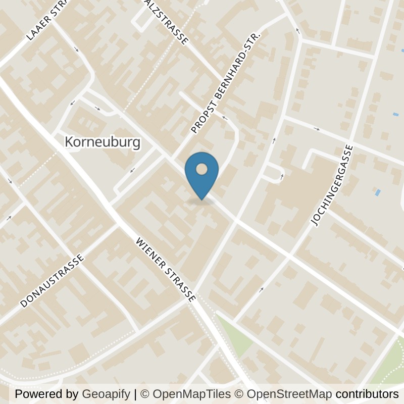 Map: location of Studio Korneuburg by Elisabeth Kirchmair in Korneuburg