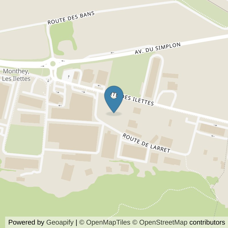 Map: location of Studio-Me! in Monthey