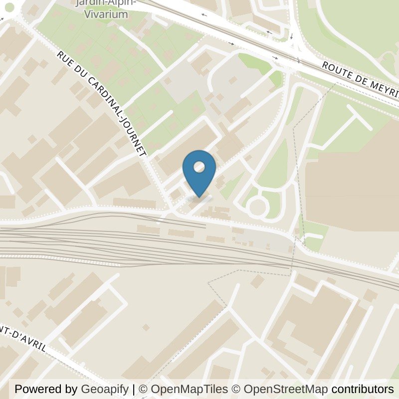 Map: location of StudioSensArtistik in Meyrin