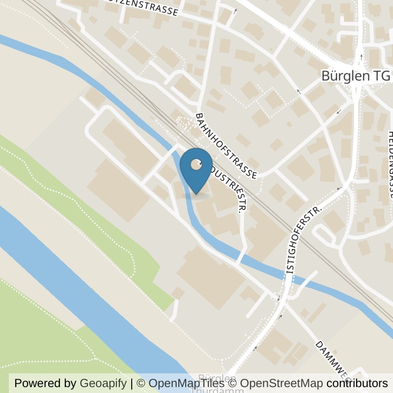 Map: location of SUN-Fitness in Bürglen