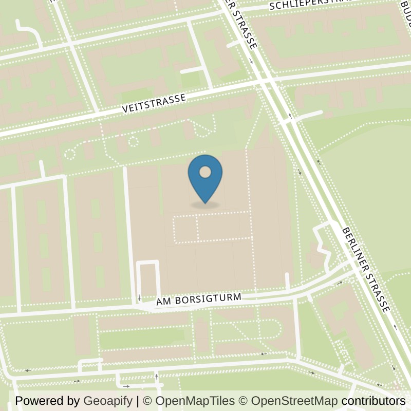 Map: location of SUPERFIT Tegel in Berlin