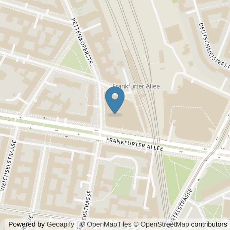 Map: location of SUPERFIT Friedrichshain in Berlin