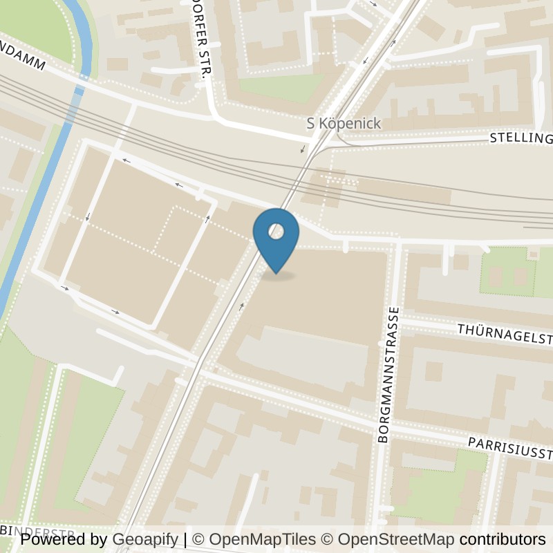 Map: location of SUPERFIT Köpenick in Berlin