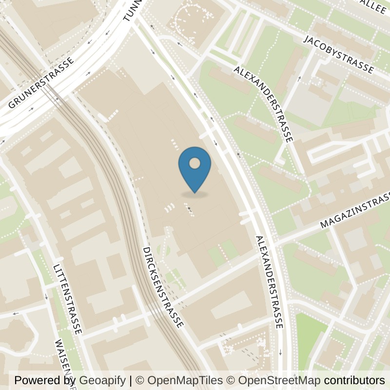 Map: location of SuperFit Mitte in Berlin