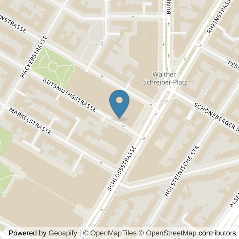 Map: location of SuperFit Steglitz in Berlin