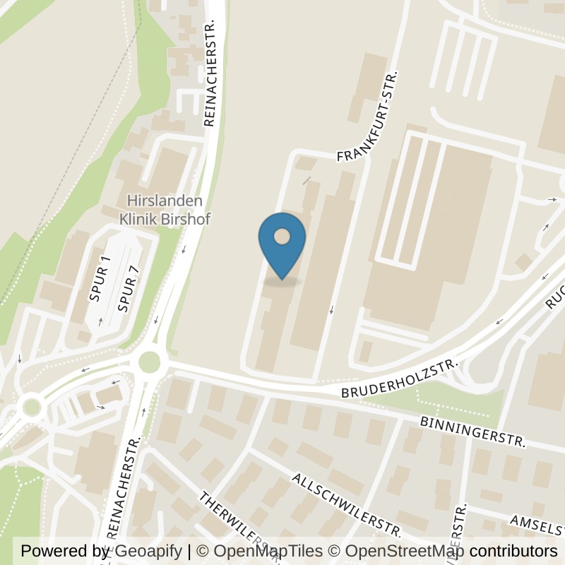 Map: location of Superpro Sportcenter Basel in Münchenstein