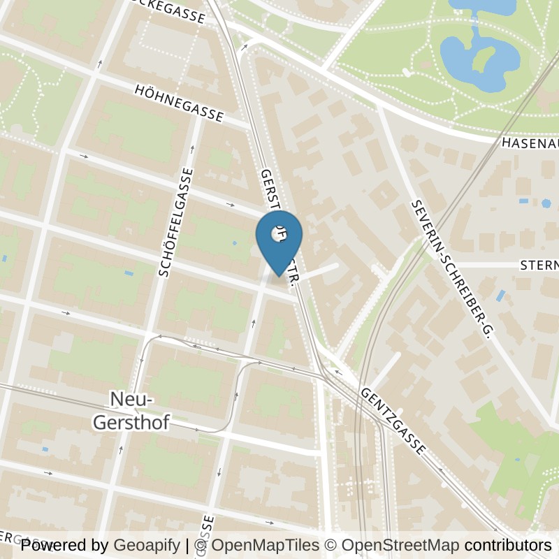 Map: location of SwissFit in Wien