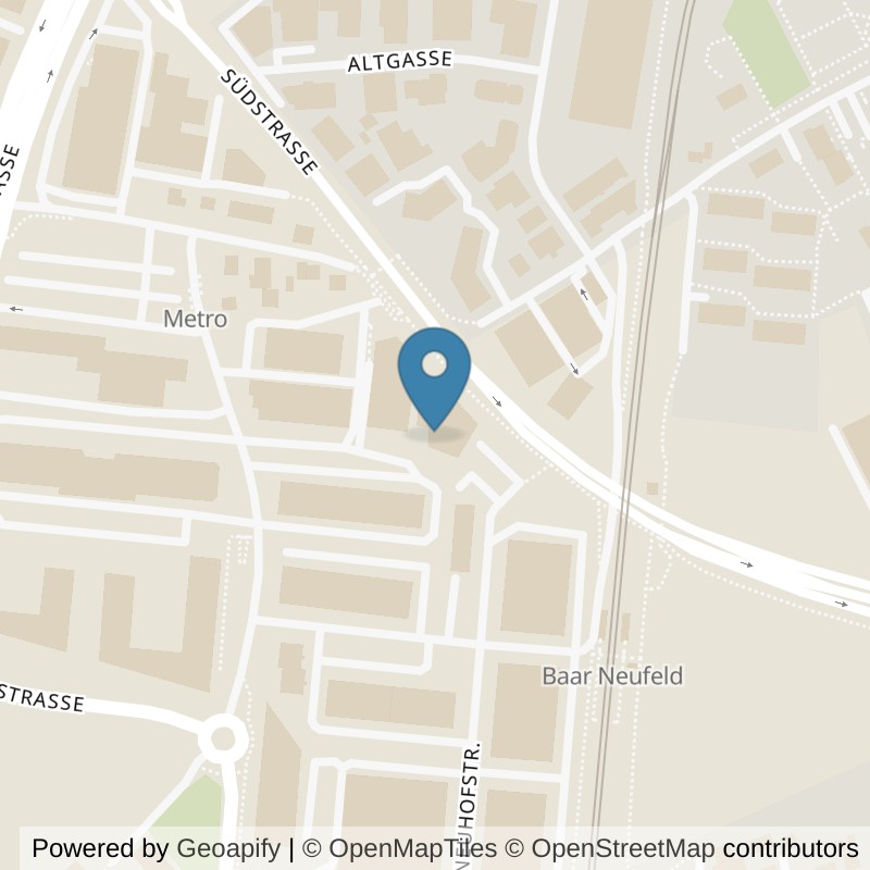 Map: location of talos-gym GmbH in Baar