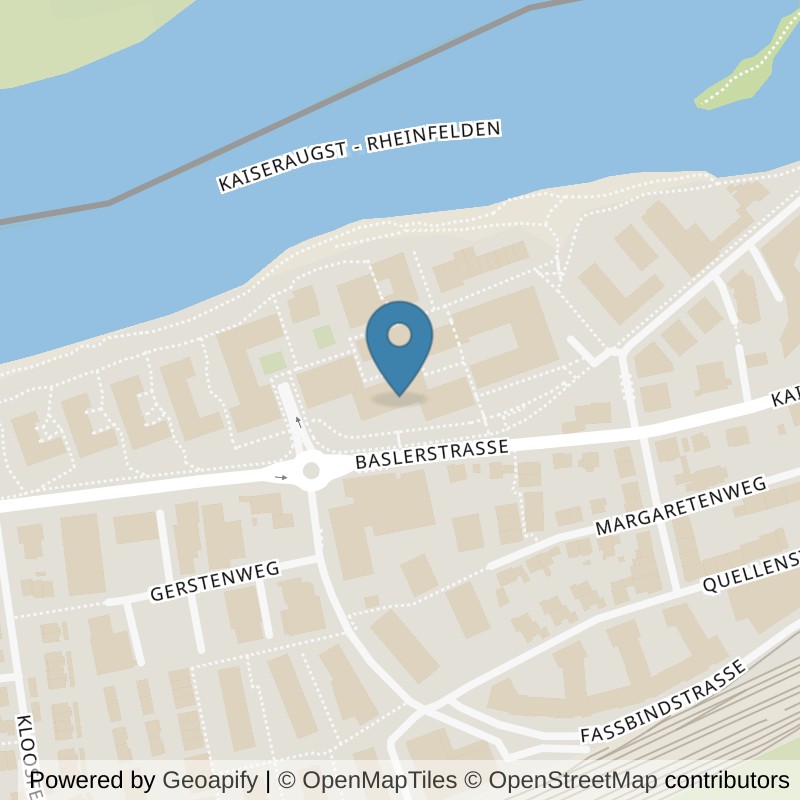 Map: location of TC Training Center Rheinfelden in Rheinfelden