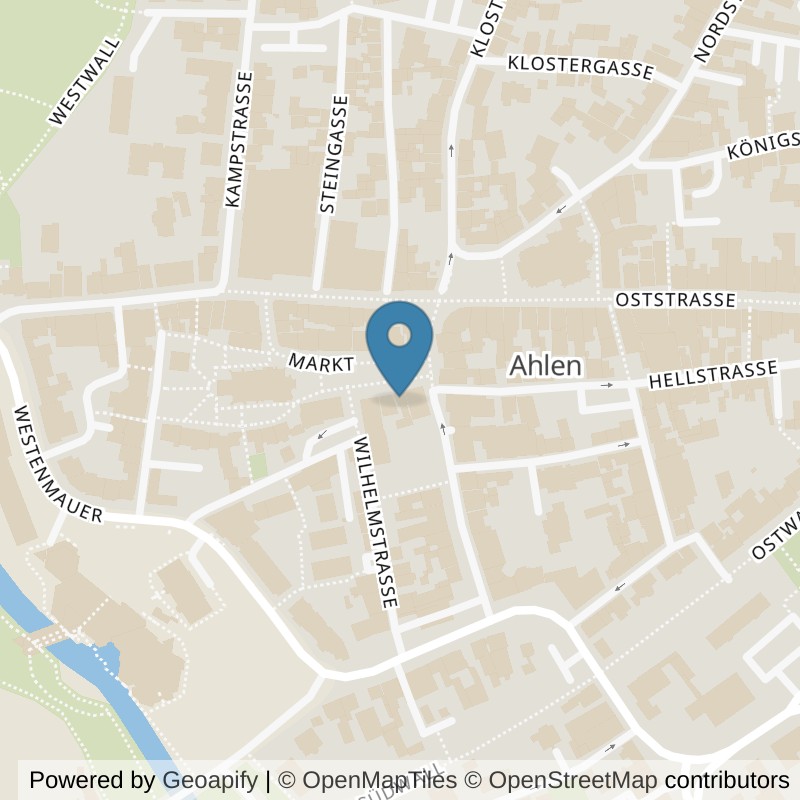 Map: location of terra sports Ahlen in Ahlen