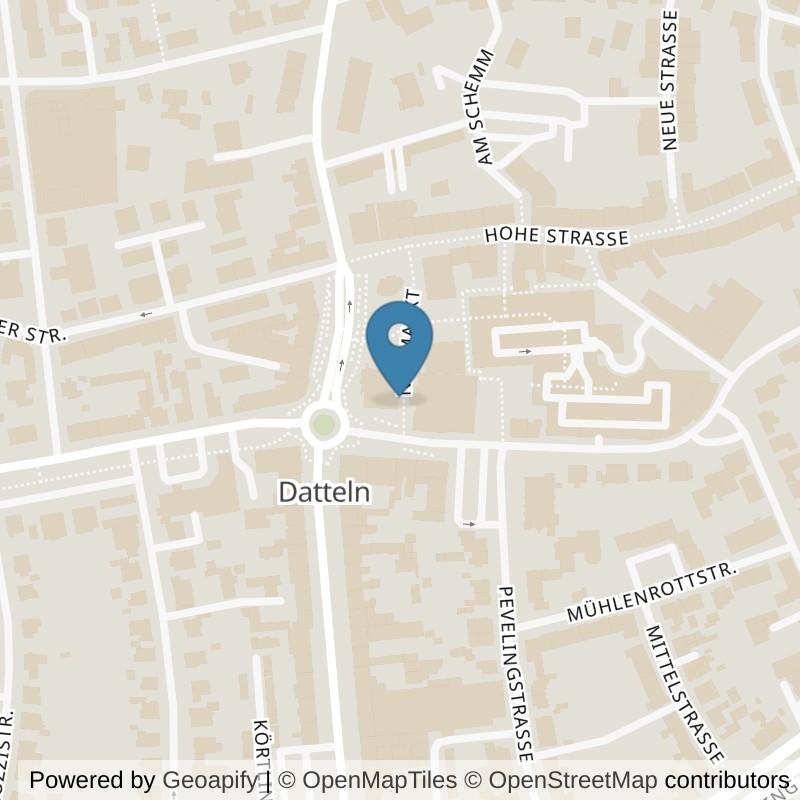 Map: location of terra sports Datteln in Datteln