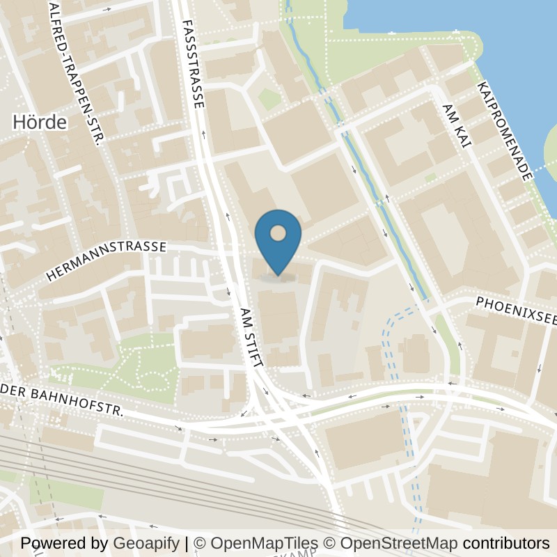 Map: location of terra sports Dortmund Phoenixsee in Dortmund