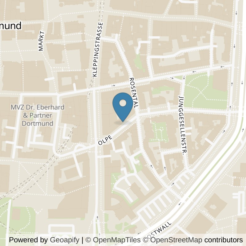 Map: location of terra sports Dortmund Zentrum in Dortmund