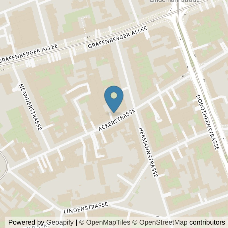 Map: location of terra sports Düsseldorf Flingern in Düsseldorf