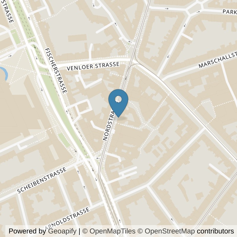 Map: location of terra sports Düsseldorf Pempelfort in Düsseldorf