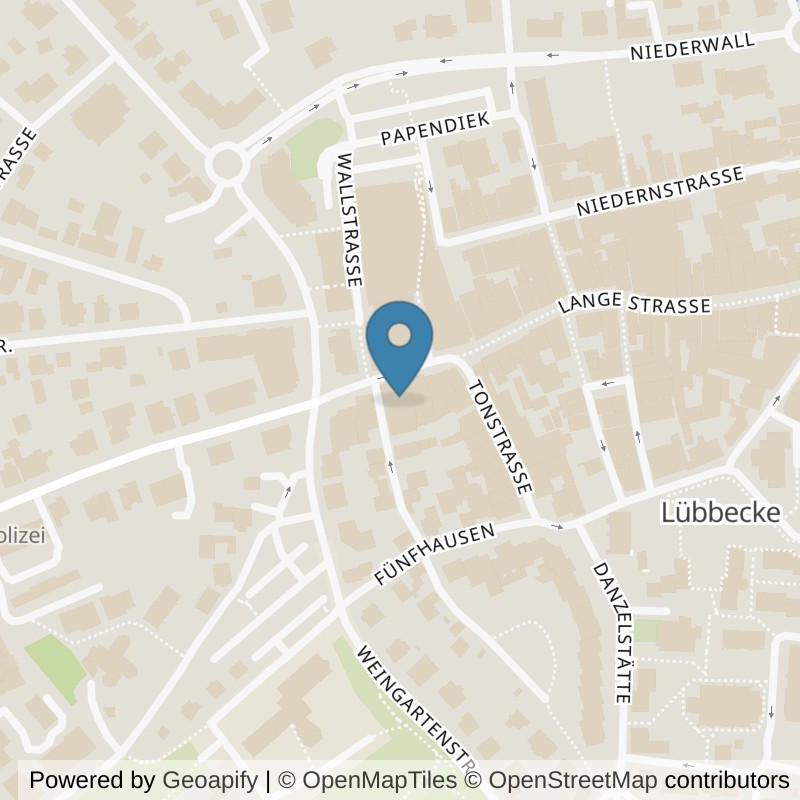 Map: location of terra sports Lübbecke in Lübbecke