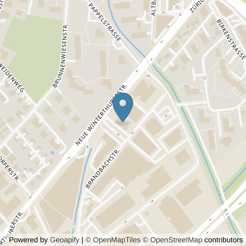 Map: location of The Gym Cloud 13 in Dietlikon
