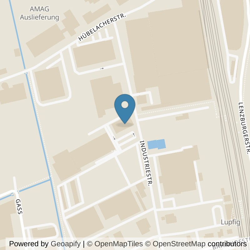Map: location of THE GYM in Lupfig