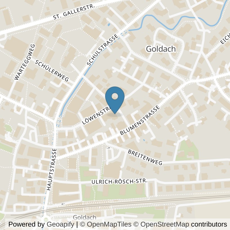 Map: location of The Studio 9 in Goldach