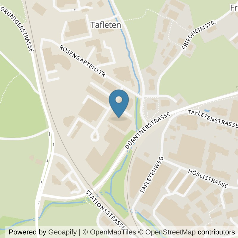 Map: location of The Yard Gym GmbH in Bubikon
