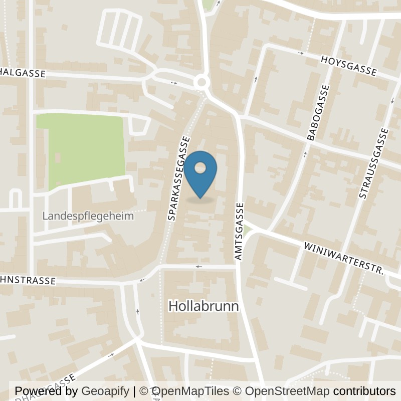 Map: location of TOPBODY Fitnesscenter Hollabrunn in Hollabrunn
