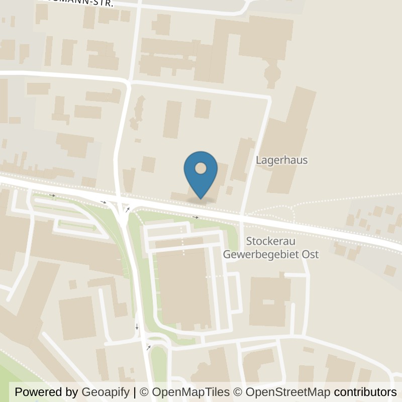 Map: location of TOPBODY Fitnesscenter Stockerau in Stockerau