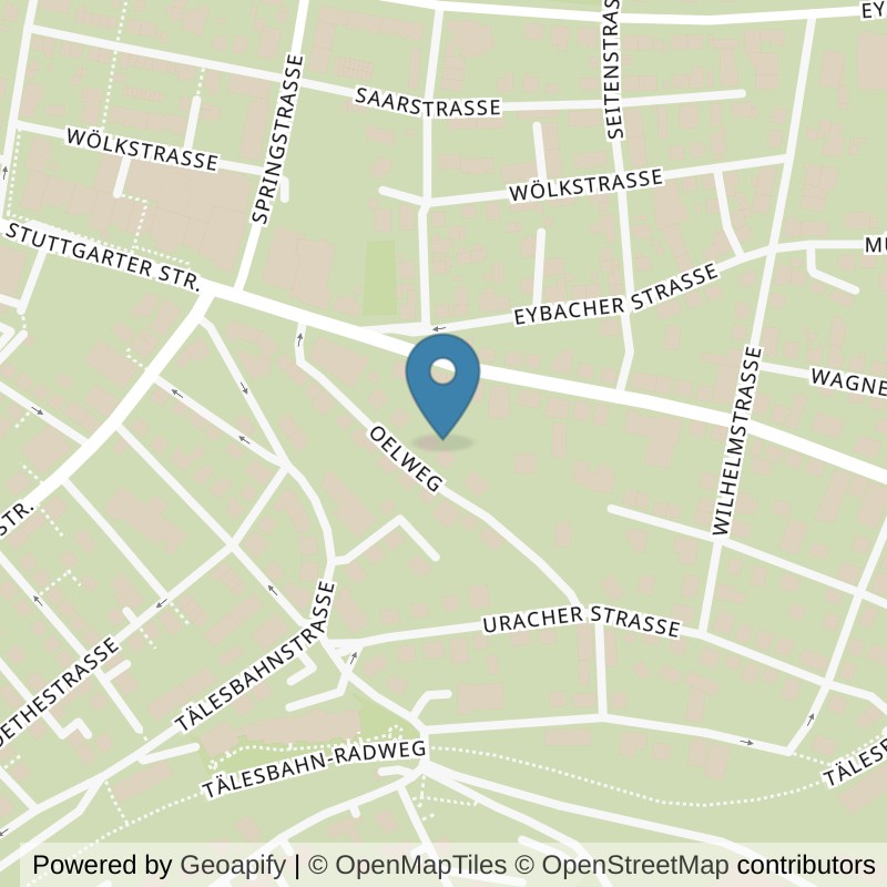 Map: location of TopFit Geislingen in Geislingen