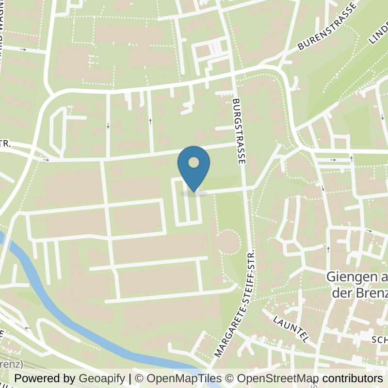 Map: location of TopFit Giengen in Giengen