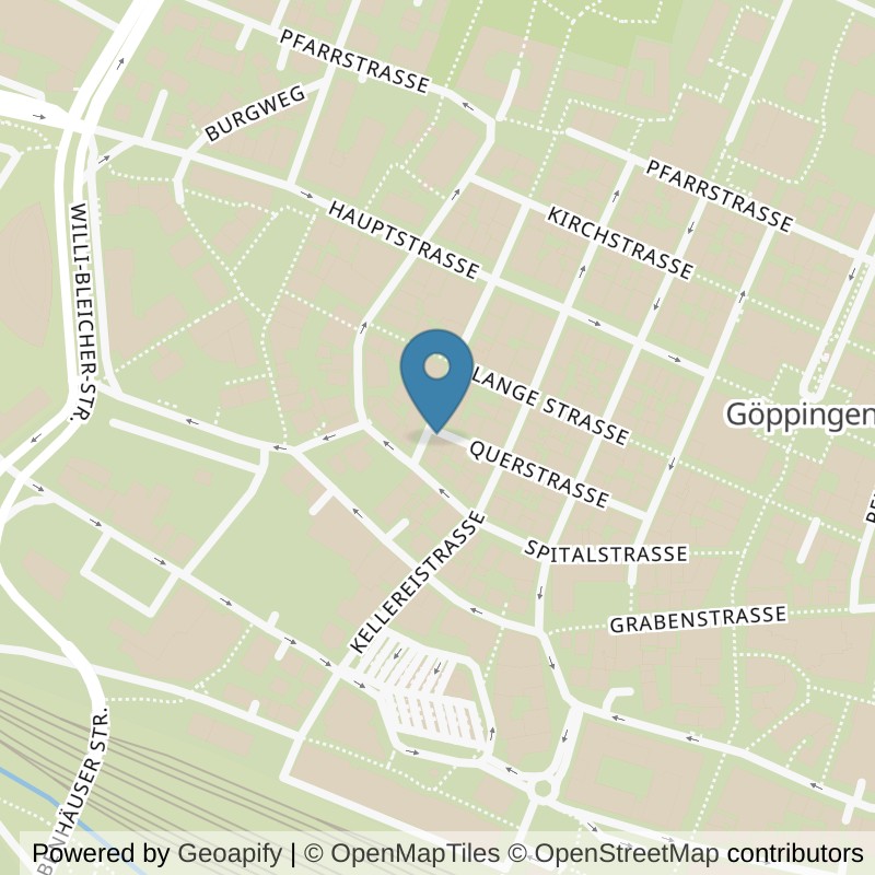 Map: location of TopFit Göppingen Esslinger Straße in Göppingen