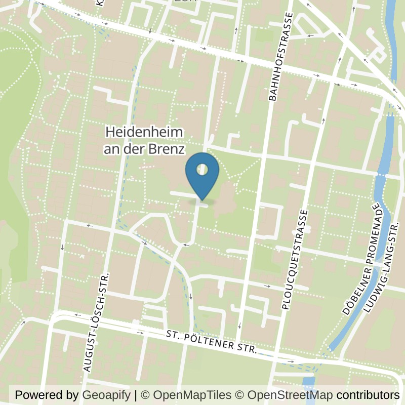 Map: location of TopFit Heidenheim in Heidenheim