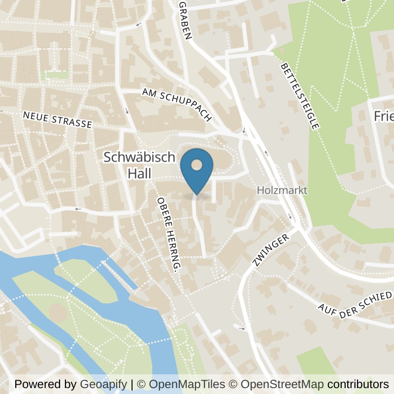 Map: location of TopFit Schwäbisch Hall in Schwäbisch Hall