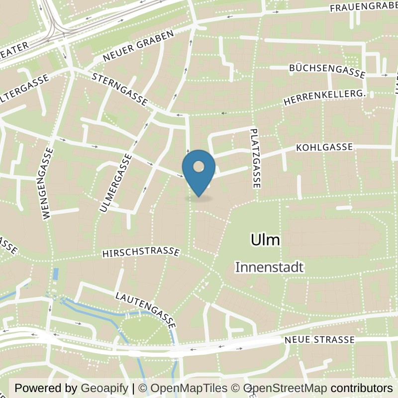 Map: location of TopFit Ulm in Ulm
