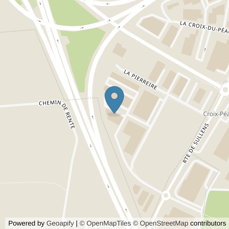 Map: location of Training Academy in Villars-Sainte-Croix