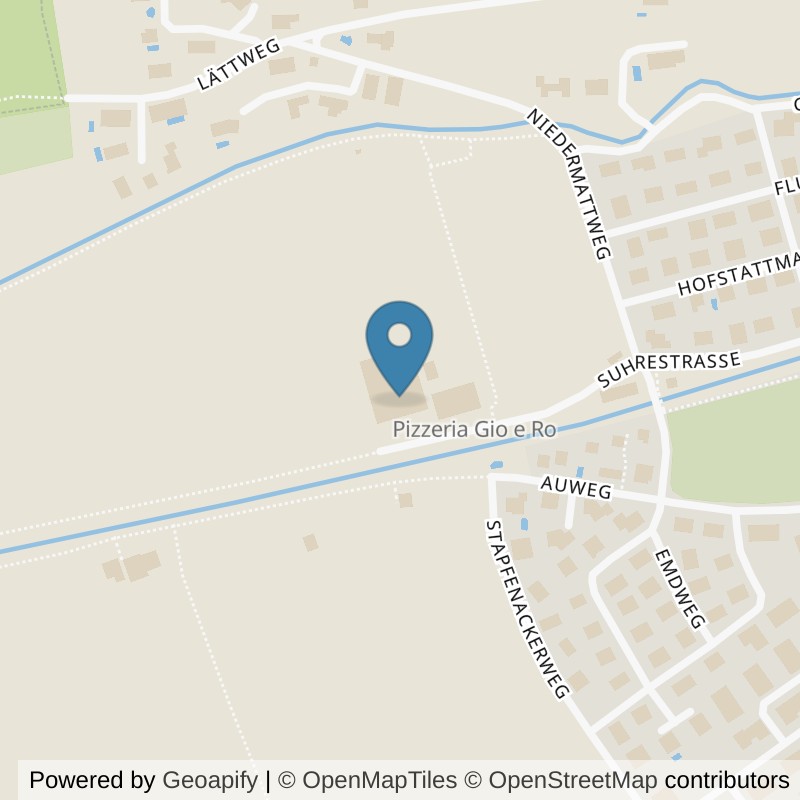 Map: location of Trainingshalle Hofstattmatte in Suhr