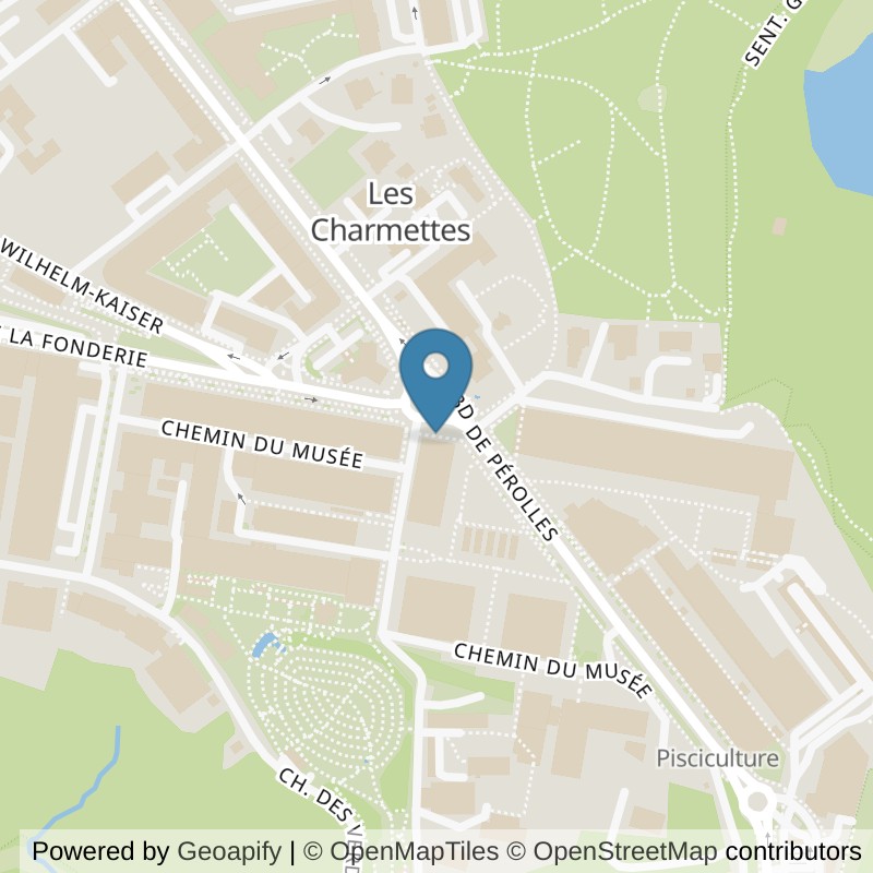 Map: location of Uni-Fitness Pérolles - Fribourg in Fribourg
