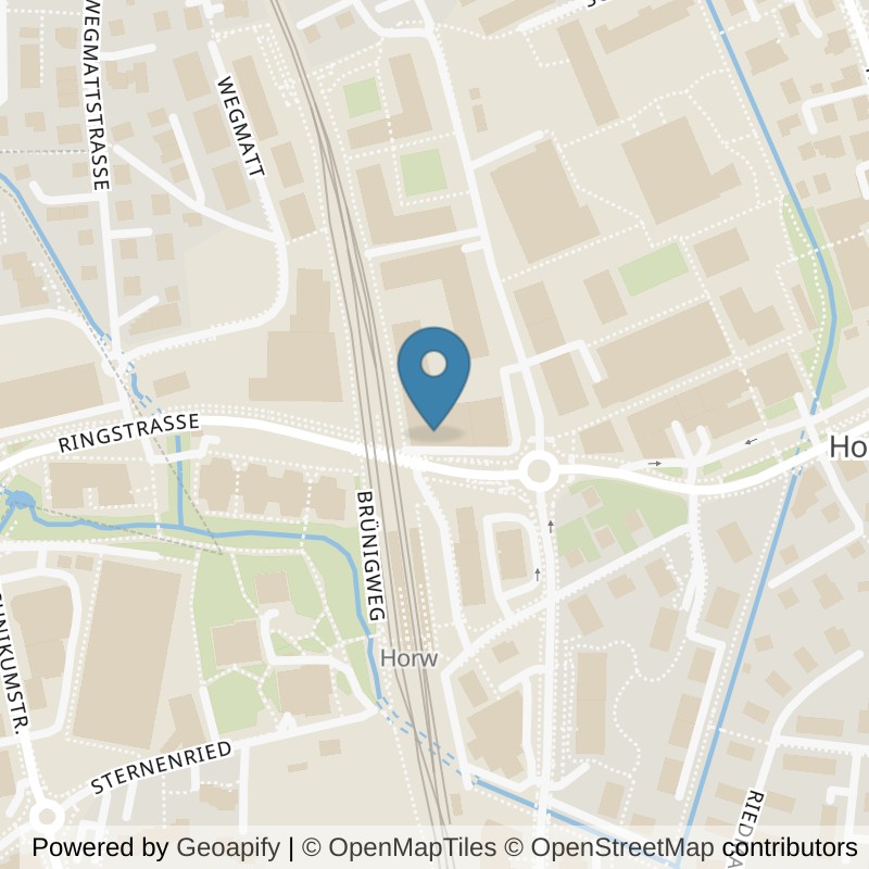 Map: location of UNIQUE Fitness Horw in Horw