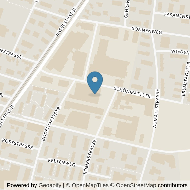 Map: location of Unsergym Smart Fitness in Reinach