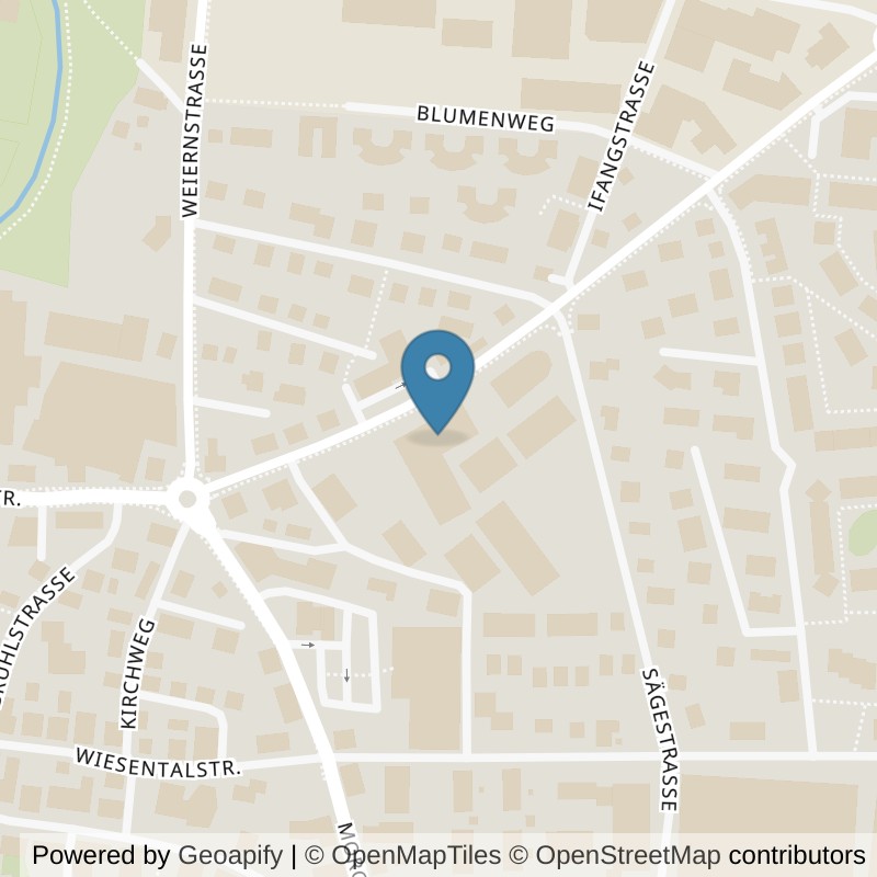 Map: location of update Fitness Aadorf in Aadorf
