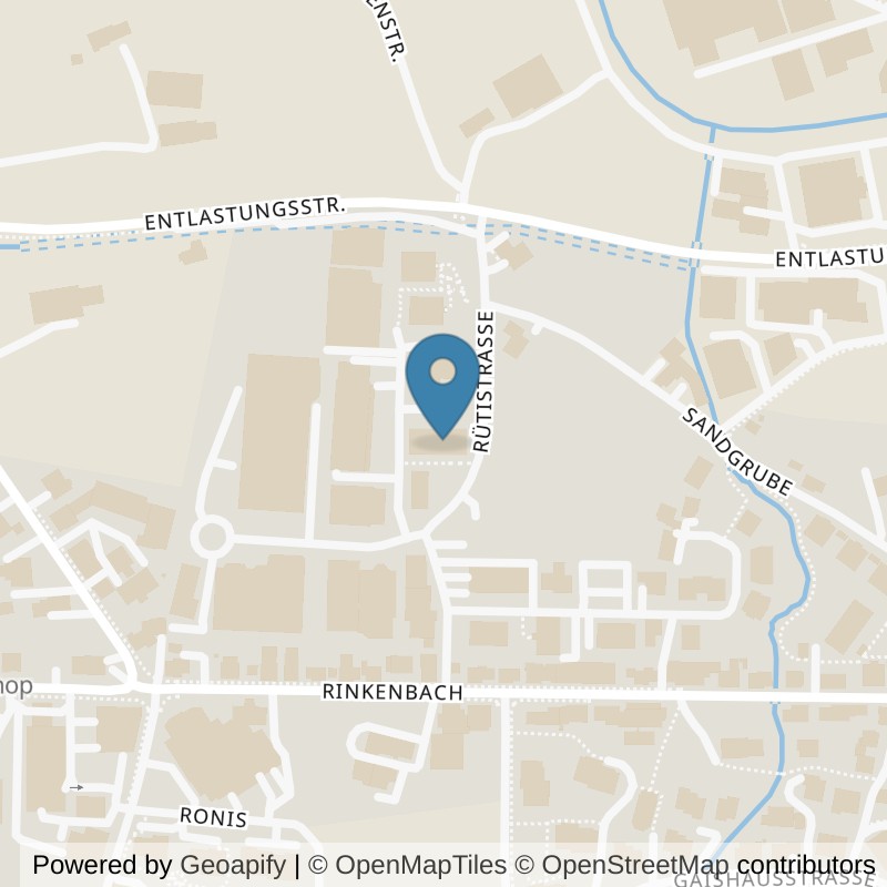 Map: location of update Fitness Appenzell in Appenzell