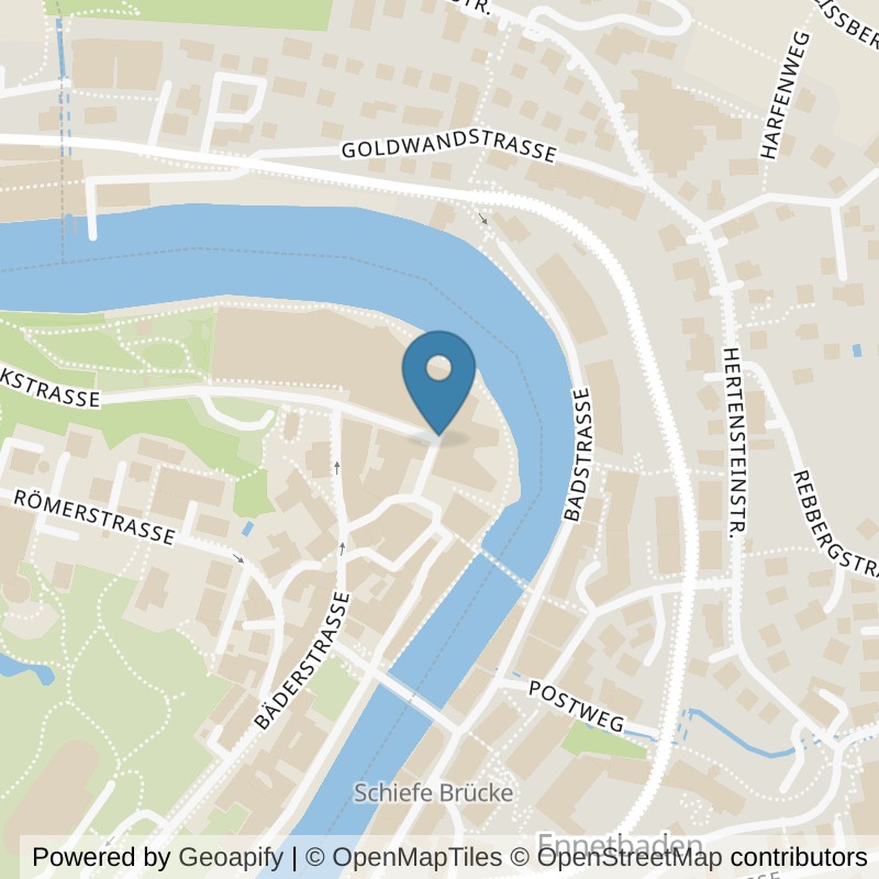 Map: location of update Fitness Baden in Baden