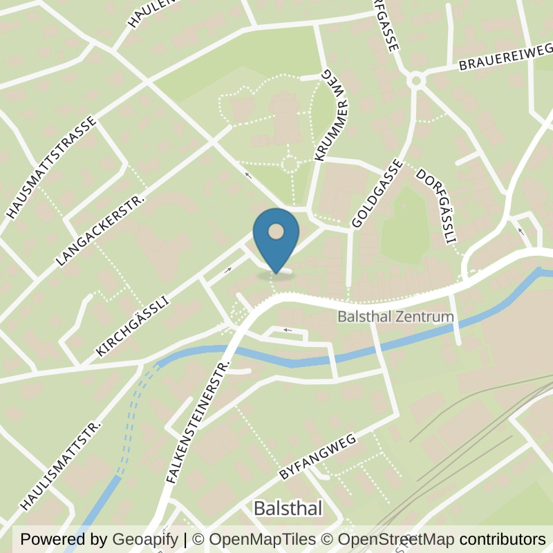 Map: location of update Fitness Balsthal in Balsthal