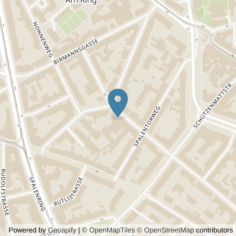 Map: location of update Fitness Basel Brausebad in Basel