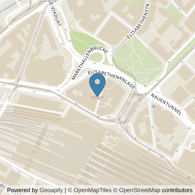 Map: location of update Fitness Basel SBB in Basel