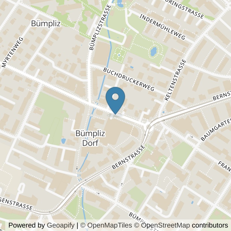 Map: location of update Fitness Bern Bümpliz in Bern