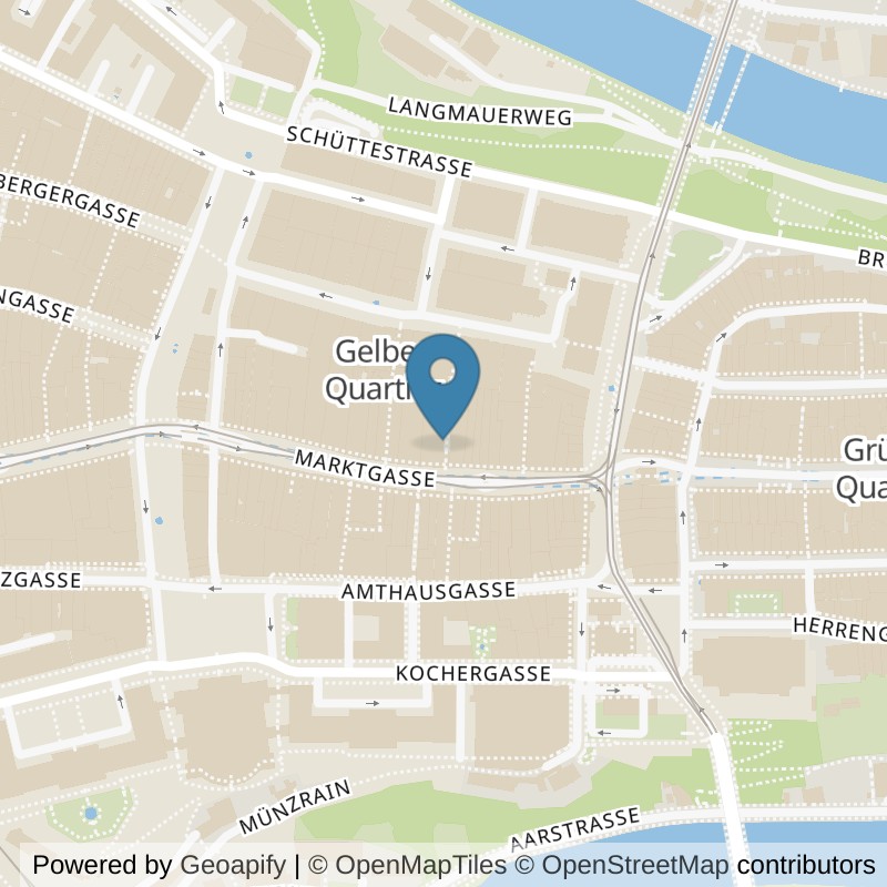 Map: location of update Fitness Bern Marktgasse in Bern