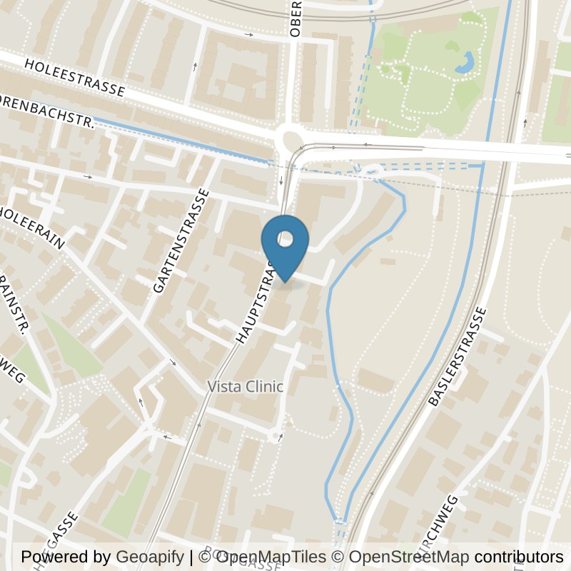 Map: location of update Fitness Binningen in Binningen